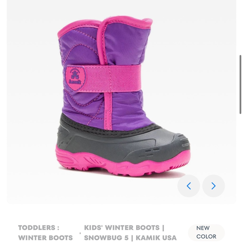 Kamik Snowbug Kids Winter Snow Boots